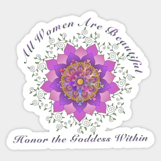 Honor the Goddess Within Sticker